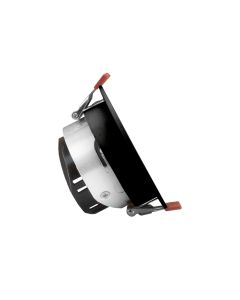 Foco empotrable GU10 – redondo – negro (reflector plateado) – IP20 – Ø85×50 mm – sin bombilla