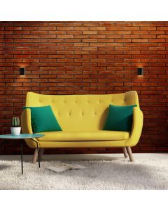 Aplique de pared G9 – cilíndrico – negro/dorado – IP20 – 101×81×100 mm – sin bombilla