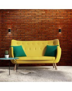 Aplique de pared G9 – cilíndrico – negro – IP20 – 101×81×100 mm – sin bombilla