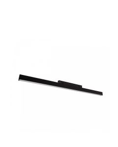 Luminaria LED alargada para carril, 17 W, temperatura de color correlacionada (CCT), 48 V, 602 mm, color negro.