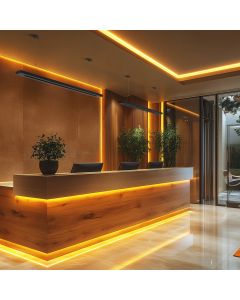 Luminaria lineal LED 20/30/40W CCT negra