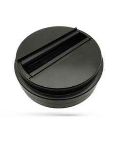 Adaptador de riel monopunto de 3 fases negro