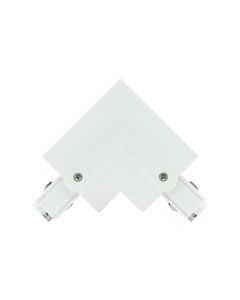 Conector de riel de 3 fases a la izquierda blanco