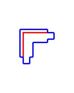 Conector de riel de 3 fases derecho negro