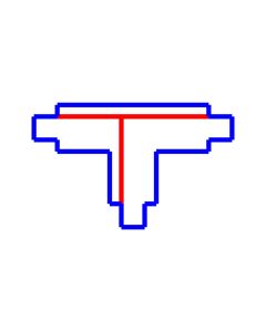Conector de riel de 3 fases T2 Izquierda Blanco