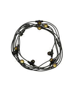 ¿Tu jardín libre de mosquitos? Cable de iluminación de jardín de 5 metros con 5 enchufes E27 anti-mosquitos.