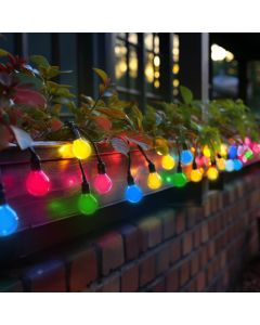 Guirnalda de luces 5 metros con 10 casquillos E27 – IP44 – negra – sin bombillas