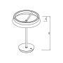 Lámpara de mesa LED Ø33 cm | 24W | 2400 lúmenes | CRI90 | CCT 2700K-4000K | Blanco – foto 2