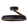 Plafón LED anillo Ø45 cm | 50W | 5500 lúmenes | CRI90 | CCT 2700K-4000K | Negro