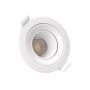 Foco empotrable GU10 – redondo – blanco – orientable – IP20 – Ø86×34 mm – sin bombilla