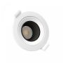 Foco empotrable GU10 – redondo – negro – orientable – IP20 – Ø86×34 mm – sin bombilla