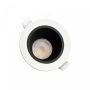 Foco empotrable GU10 – redondo – blanco/negro – antideslumbrante – IP20 – Ø95×46 mm – sin bombilla