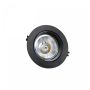 Foco de superficie AR111 GU10 – redondo – negro – IP20 – Ø165×41 mm – sin bombilla
