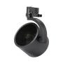 Foco trifásico para riel GU10 negro – 120×160 mm – foto 3