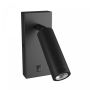 Aplique foco GU10 (MR11) con interruptor – IP20 – negro