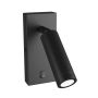 Aplique foco GU10 (MR11) con interruptor – IP20 – negro – foto 2