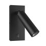 Aplique foco GU10 (MR11) con interruptor – IP20 – negro – foto 3