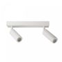 Foco de superficie MR11 2 cabezales – blanco – orientable – IP20 – 260×54×160 mm – sin bombilla