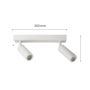 Foco de superficie MR11 2 cabezales – blanco – orientable – IP20 – 260×54×160 mm – sin bombilla – foto 4