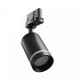 Foco trifásico para riel GU10 negro – 60×101×169 mm