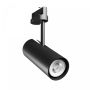 Foco trifásico para riel GU10 negro – 65×160×232 mm
