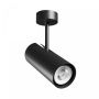 Foco de superficie GU10 – negro – IP20 – 65×160×232 mm – sin bombilla