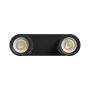Foco de superficie GU10 2 cabezales – negro – IP20 – 220×70×135 mm – sin bombilla – foto 4