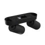 Foco de superficie GU10 2 cabezales – negro – IP20 – 220×70×135 mm – sin bombilla – foto 5