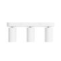 Foco de superficie GU10 3 cabezales – blanco – IP20 – 350×70×135 mm – sin bombilla – foto 2