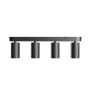 Foco de superficie GU10 4 cabezales – negro – IP20 – 480×70×135 mm – sin bombilla – foto 3