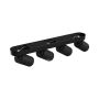 Foco de superficie GU10 4 cabezales – negro – IP20 – 480×70×135 mm – sin bombilla – foto 5