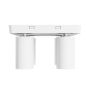 Foco de superficie GU10 4 cabezales – cuadrado – blanco – IP20 – 220×220×134 mm – sin bombilla – foto 2