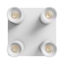 Foco de superficie GU10 4 cabezales – cuadrado – blanco – IP20 – 220×220×134 mm – sin bombilla – foto 3