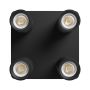 Foco de superficie GU10 4 cabezales – cuadrado – negro – IP20 – 220×220×134 mm – sin bombilla – foto 4