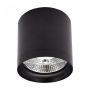Foco de superficie AR111 GU10 – redondo – negro – antideslumbrante – IP20 – 118×110 mm – sin bombilla