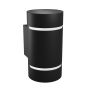 Aplique de pared G9 – redondo – negro – IP20 – 80×150 mm – sin bombilla – foto 3