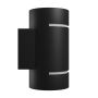 Aplique de pared G9 – redondo – negro – IP20 – 80×150 mm – sin bombilla – foto 4