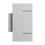 Aplique de pared G9 – cuadrado – blanco – IP20 – 80×150 mm – sin bombilla – foto 3