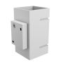 Aplique de pared G9 – cuadrado – blanco – IP20 – 80×150 mm – sin bombilla – foto 4