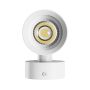 Aplique de pared GU10 2 cabezales – redondo – blanco – IP20 – 55×160×90 mm – sin bombilla – foto 4