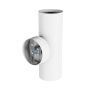 Aplique de pared GU10 2 cabezales – redondo – blanco – IP20 – 55×160×90 mm – sin bombilla – foto 5