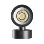 Aplique de pared GU10 2 cabezales – redondo – negro – IP20 – 55×160×90 mm – sin bombilla – foto 4