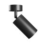 Aplique de pared GU10 – redondo – negro – IP20 – 55×100×165 mm – sin bombilla – foto 2