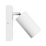 Aplique de pared GU10 – redondo – blanco – con interruptor – IP20 – 55×100 mm – sin bombilla – foto 2
