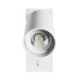 Aplique de pared GU10 – redondo – blanco – con interruptor – IP20 – 55×100 mm – sin bombilla – foto 3