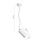 Aplique foco GU10 con brazo flexible 410 mm – IP20 – blanco – foto 6