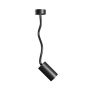 Aplique foco GU10 con brazo flexible 410 mm – IP20 – negro – foto 3