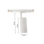 Foco LED de carril de 10 W, temperatura de color correlacionada (CCT), 48 V, regulable, color blanco. – foto 7