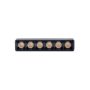 Luminaria LED de rejilla para carril 6W K3000/K4000 48V Negra – foto 3