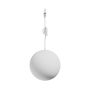 Lámpara colgante LED tipo globo para riel estrecho, 7W K3000, 48V, Ø100 mm, blanca. – foto 3